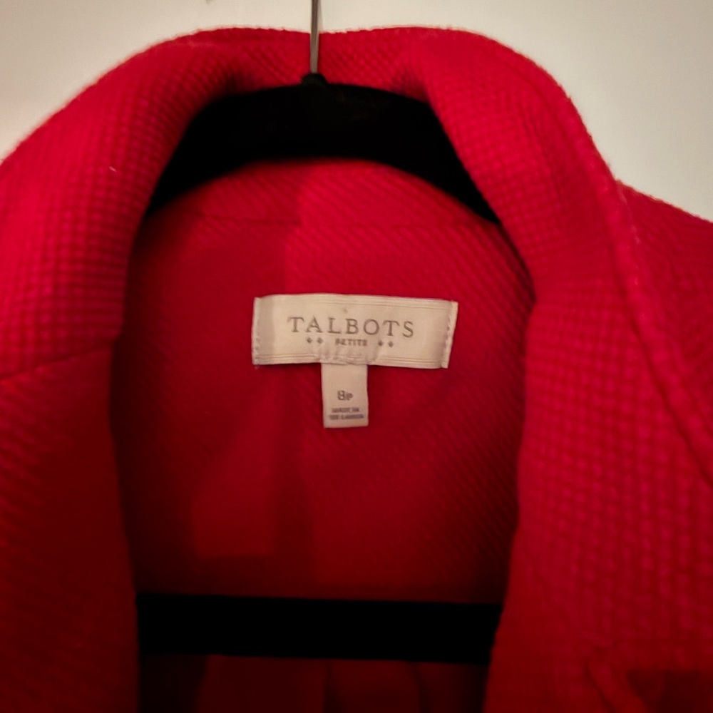 Talbots Vibrant Red Blazer - Picture 3 of 3